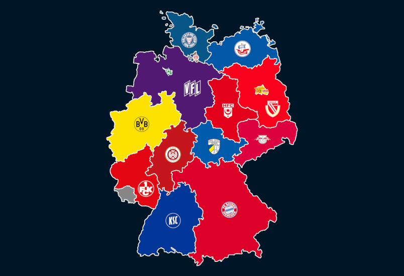 You are currently viewing Landkarte: Vereine mit den meisten Punkten 2018