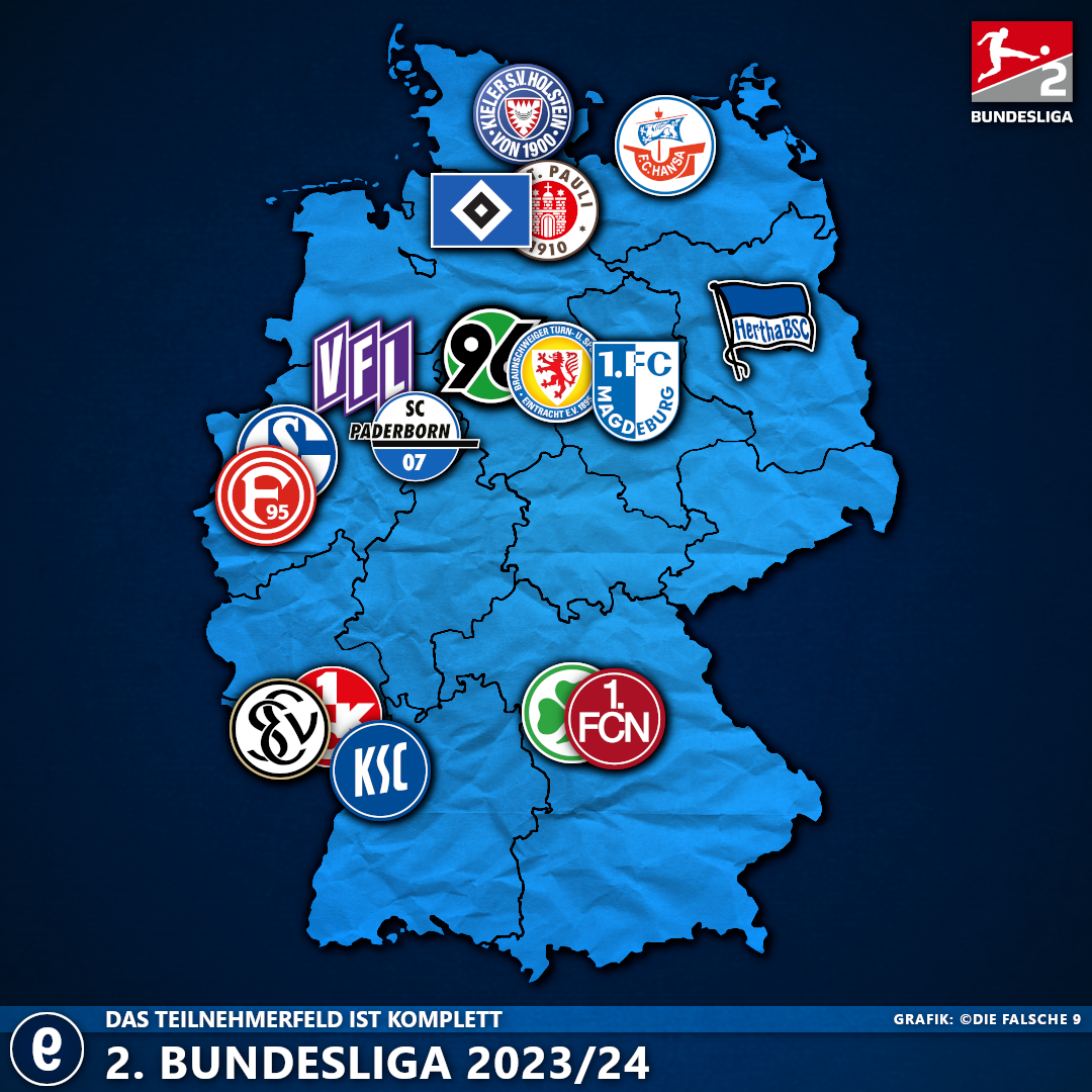 Match schedules 2023-24 for the Bundesliga and Bundesliga 2