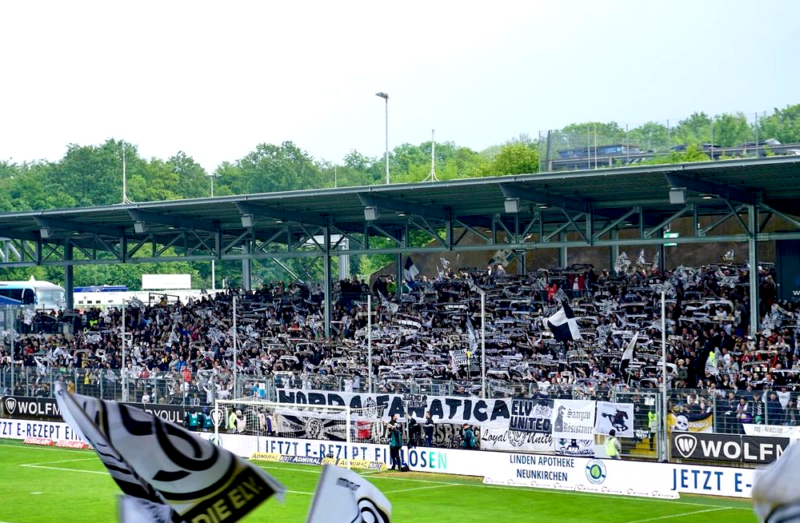 Elversberg: Größter Gästeanhang aller Zeiten in Leverkusen