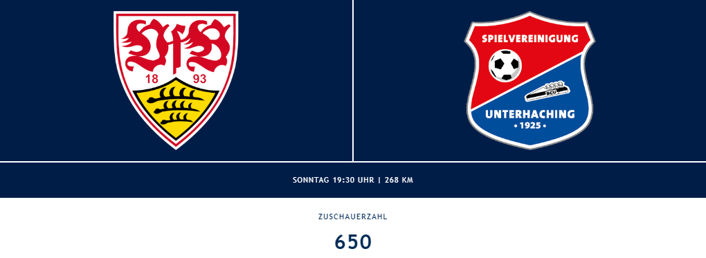 Nut 650 Zuschauer sahen das Spiel in der 3. Liga zwischen Stuttgart II und Unterhaching.