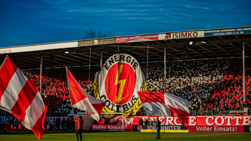 Die Fans von Energie Cottbus.