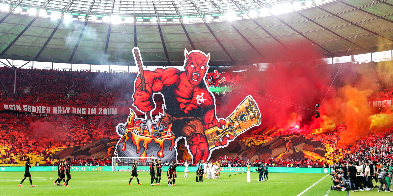 Die Choreo des 1. FC Kaiserslautern in Berlin.