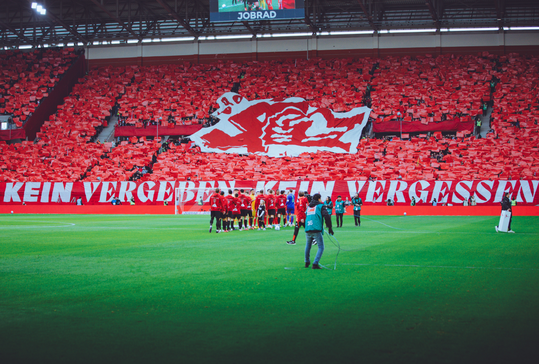 Die Choreo des SC Freiburg gegen Bayern München